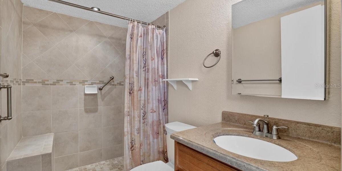 En suite bathroom.