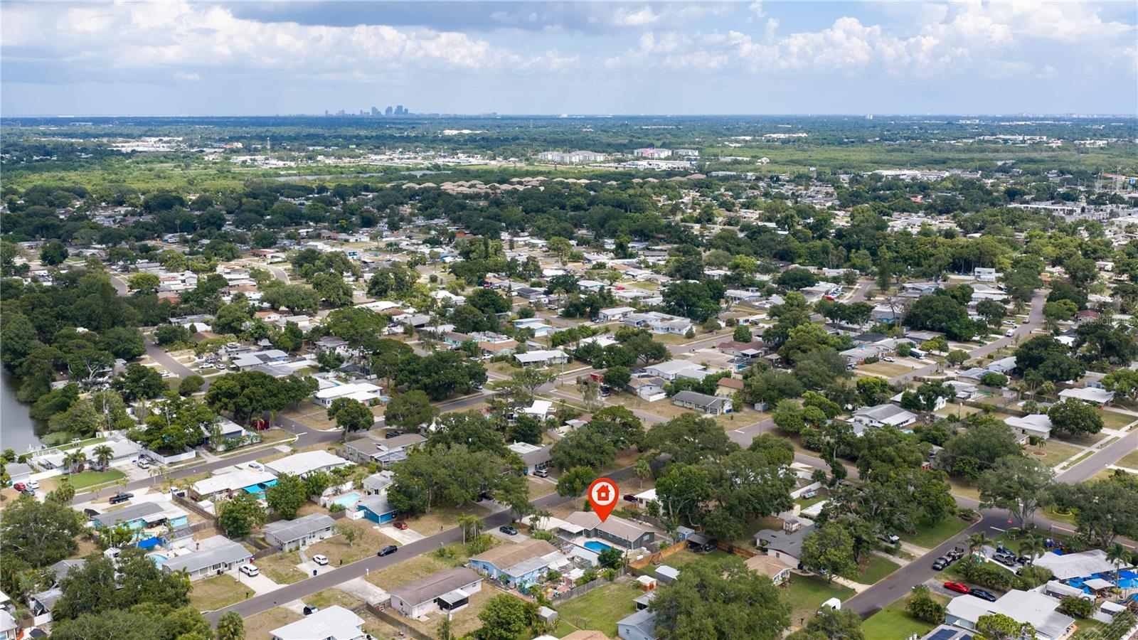 Facing downtown St Pete