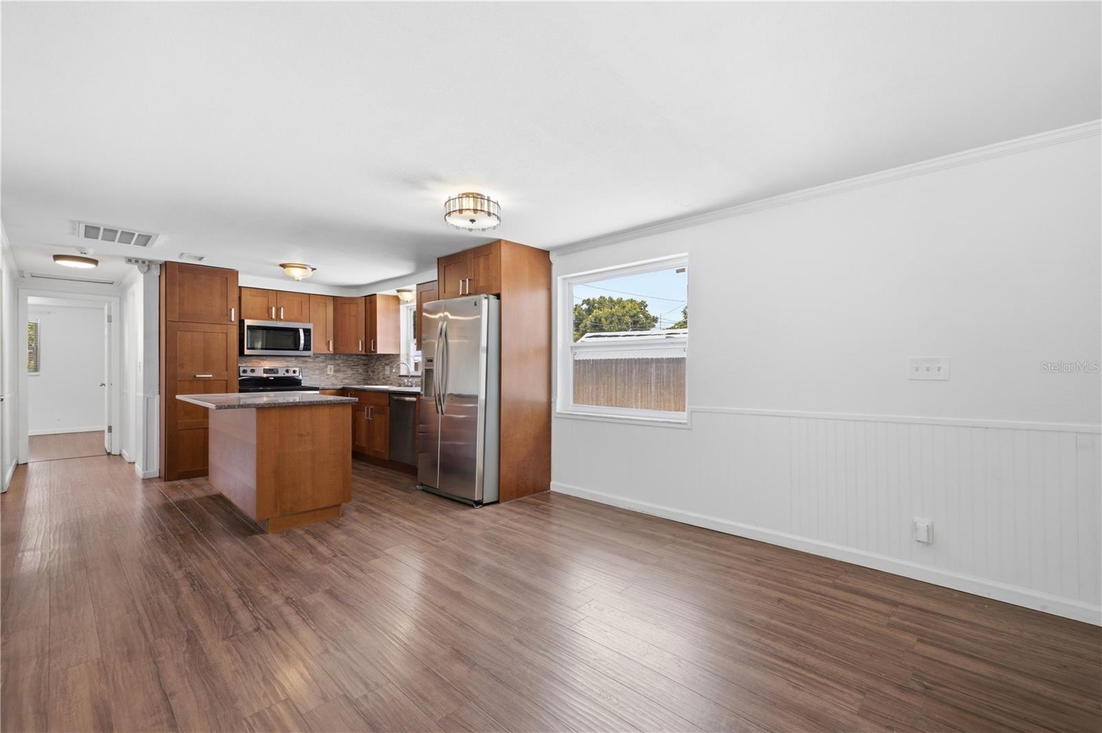 Dining area with kitchen