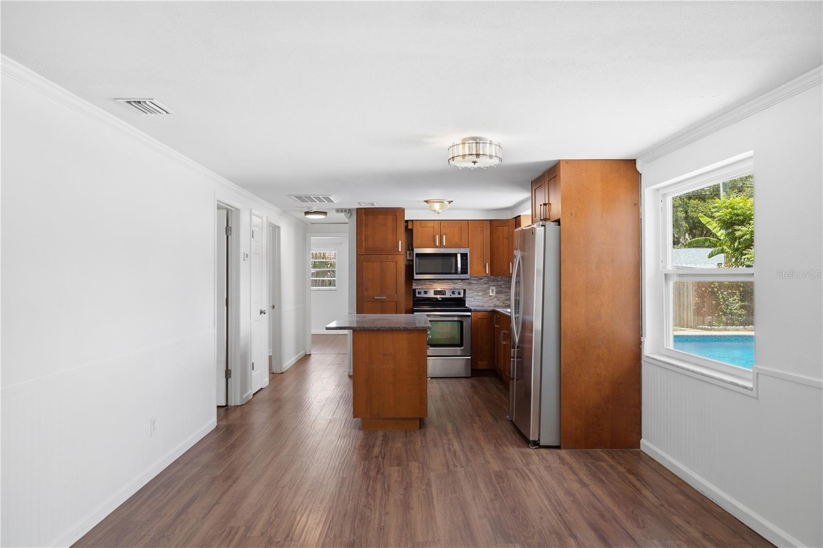 Kitchen, Corridor to bedrooms