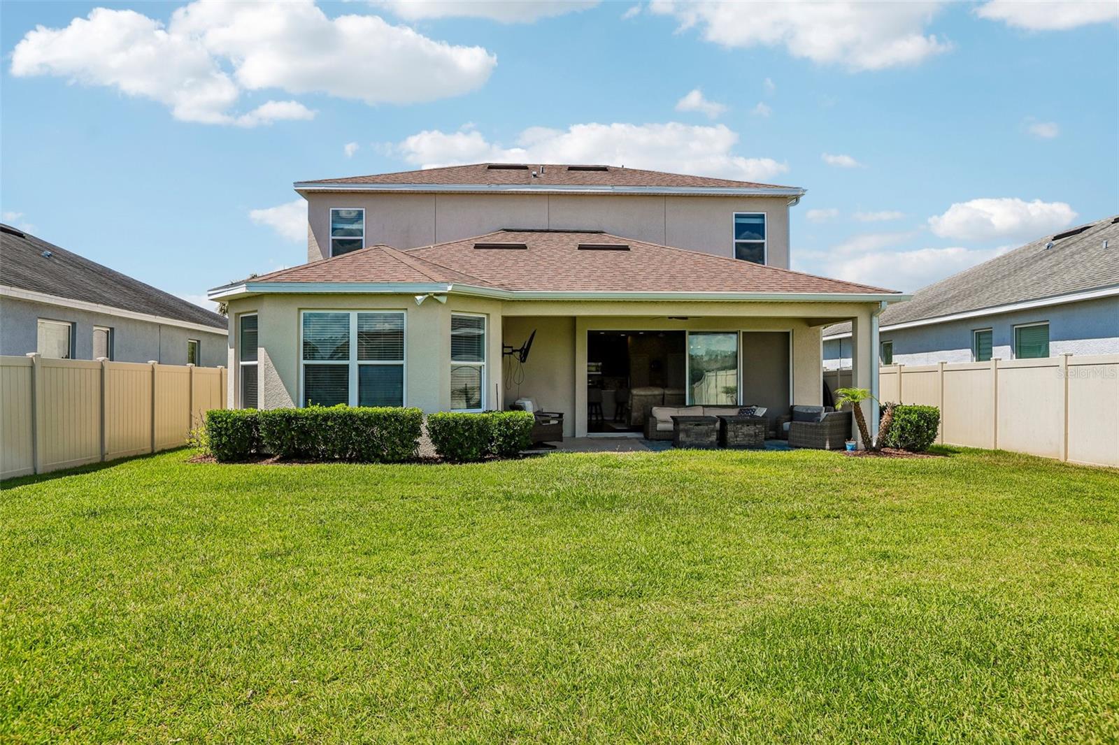 View of the back of the home