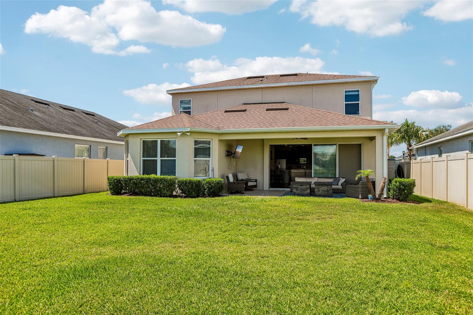 View of the back of the home