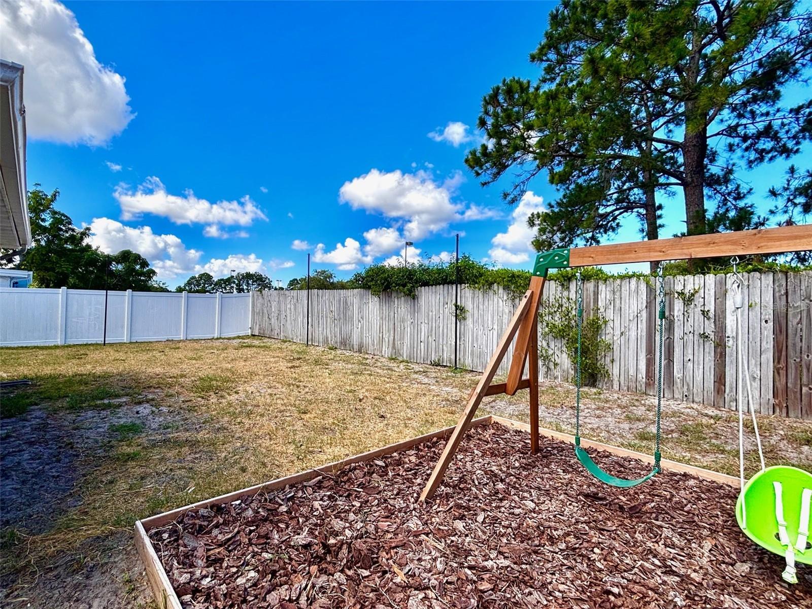 Huge back yard