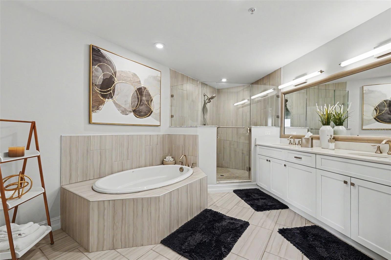 Master bathroom.