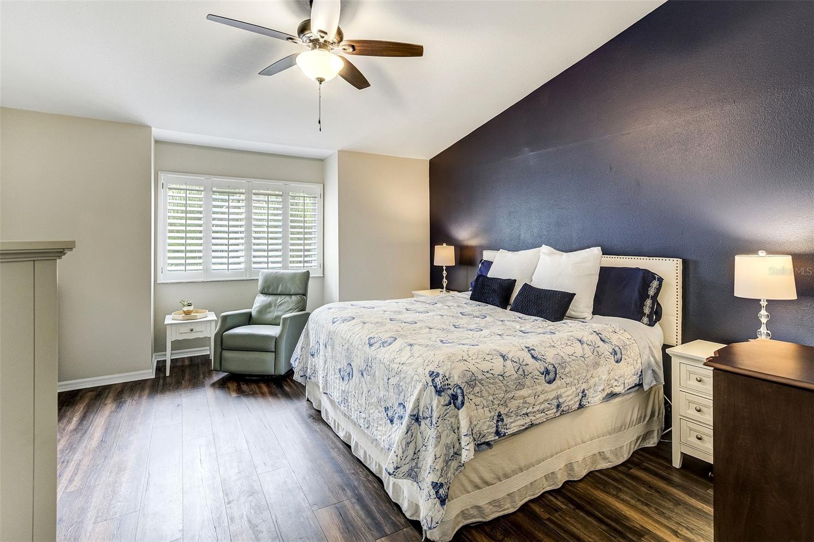 Primary Bedroom With Vaulted Ceiling