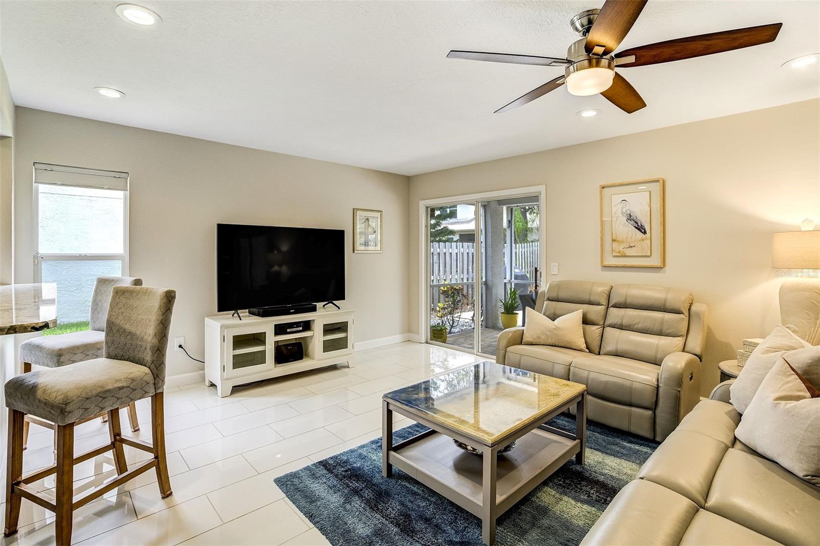 Family Room With Counter Seating