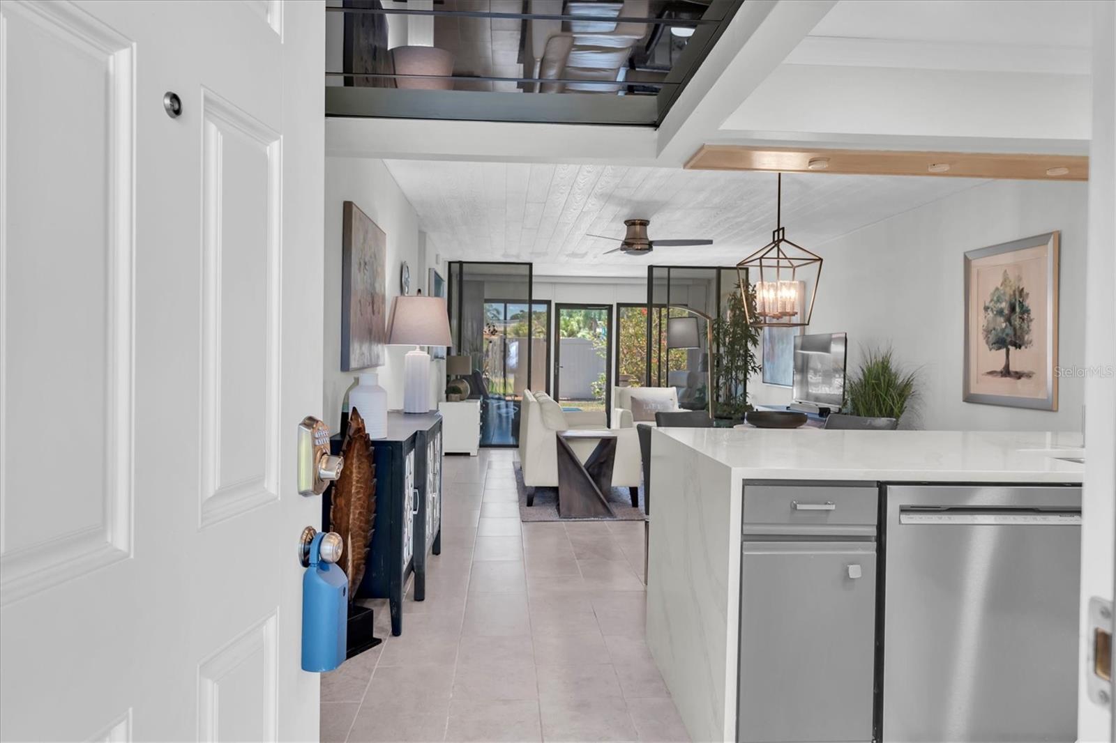 Entering condo