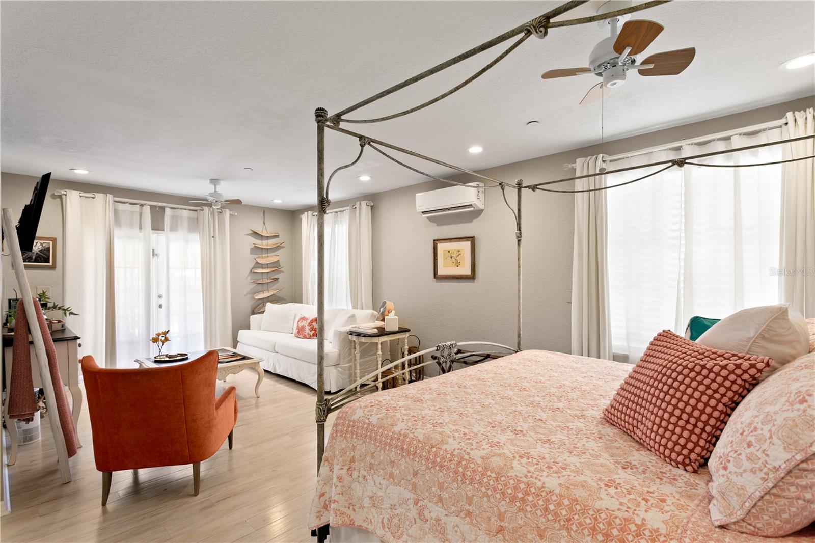 Spacious primary bedroom