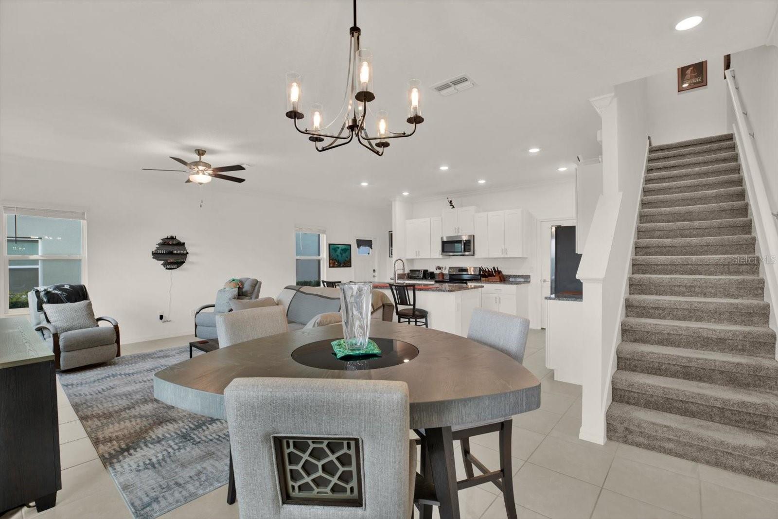 1st floor living space, stairwell