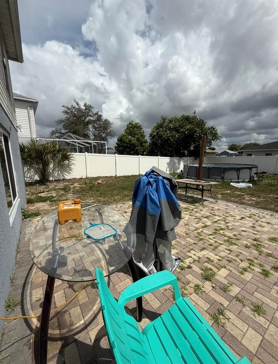 Rear patio