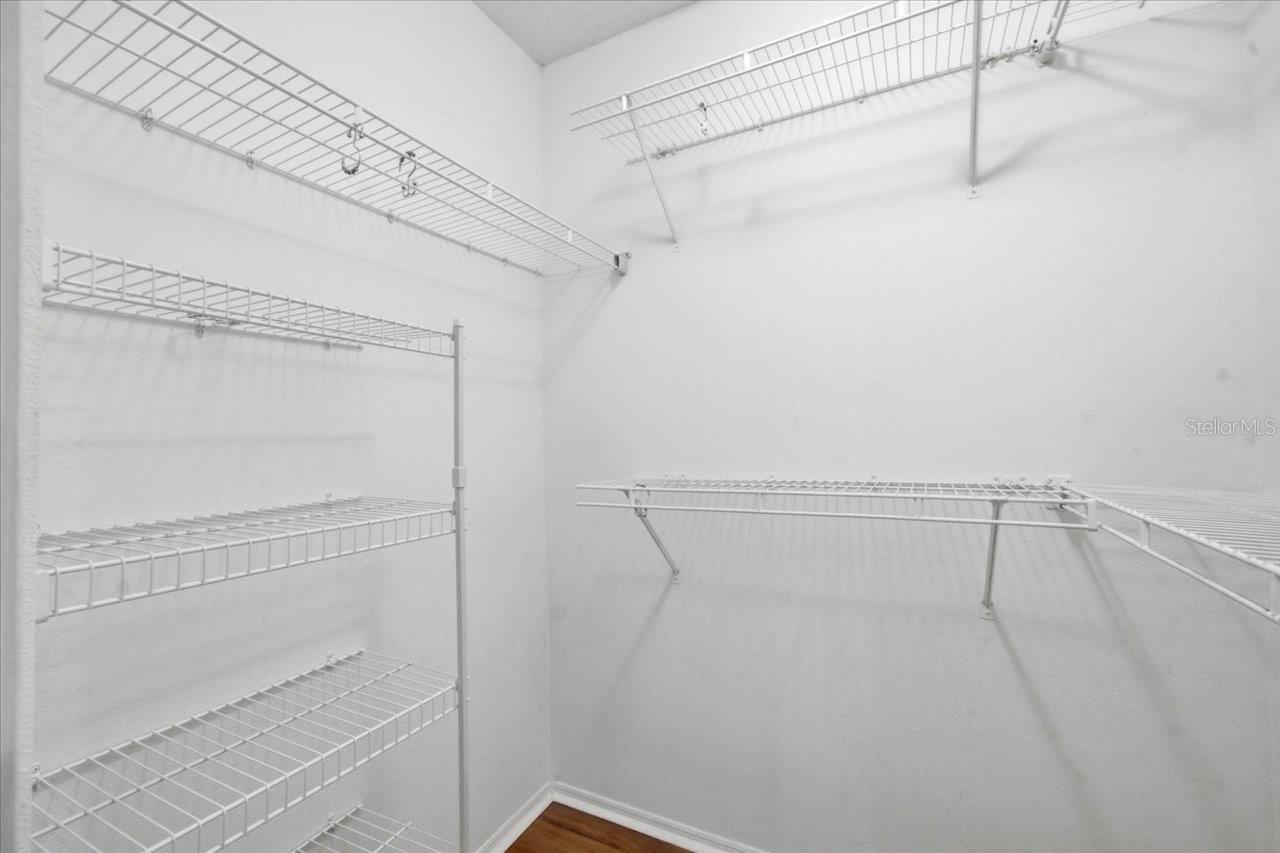 Primary closet