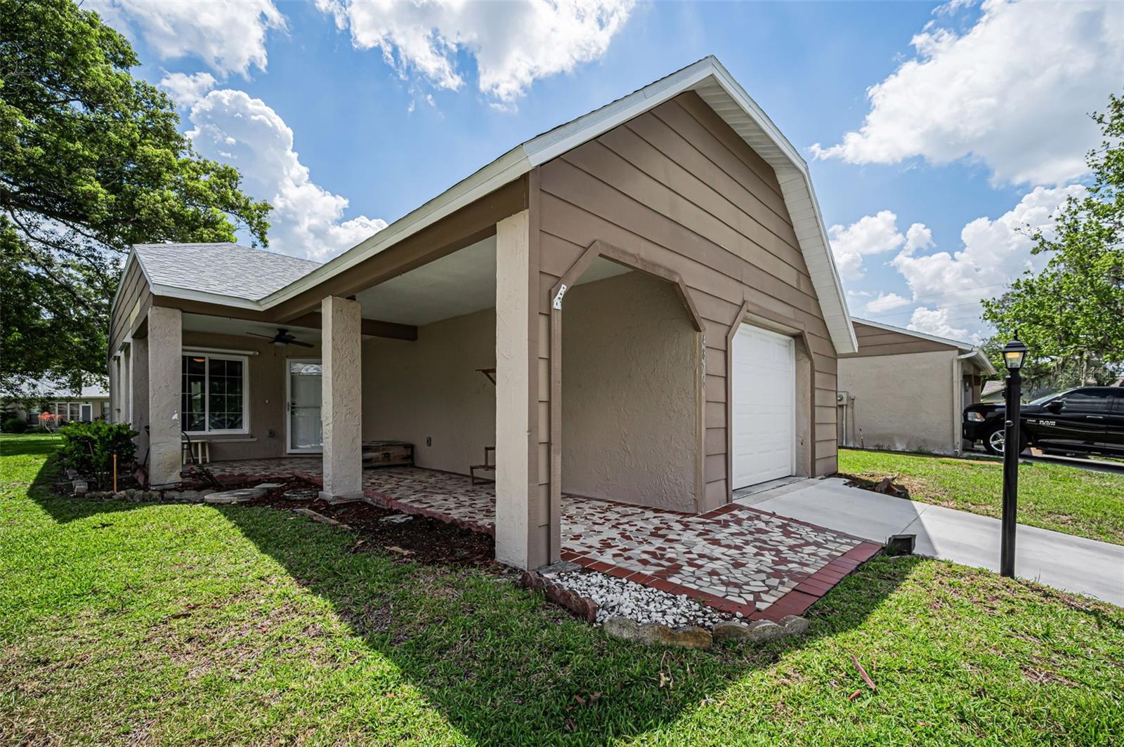 Inviting Covered Front Porch