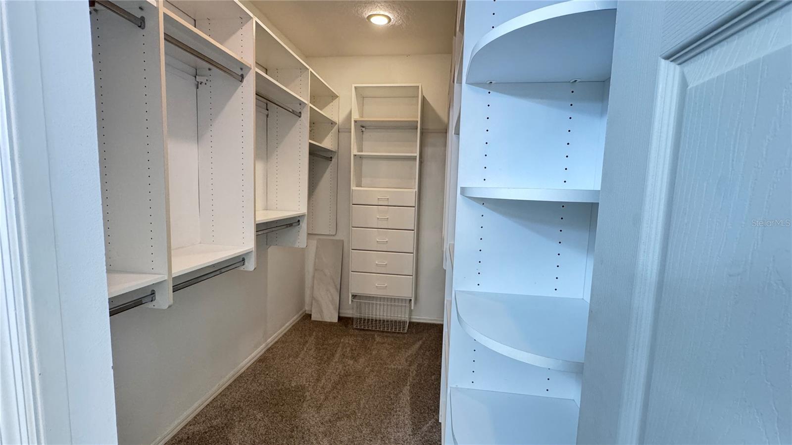 Primary Closet w/Built-In Organizers