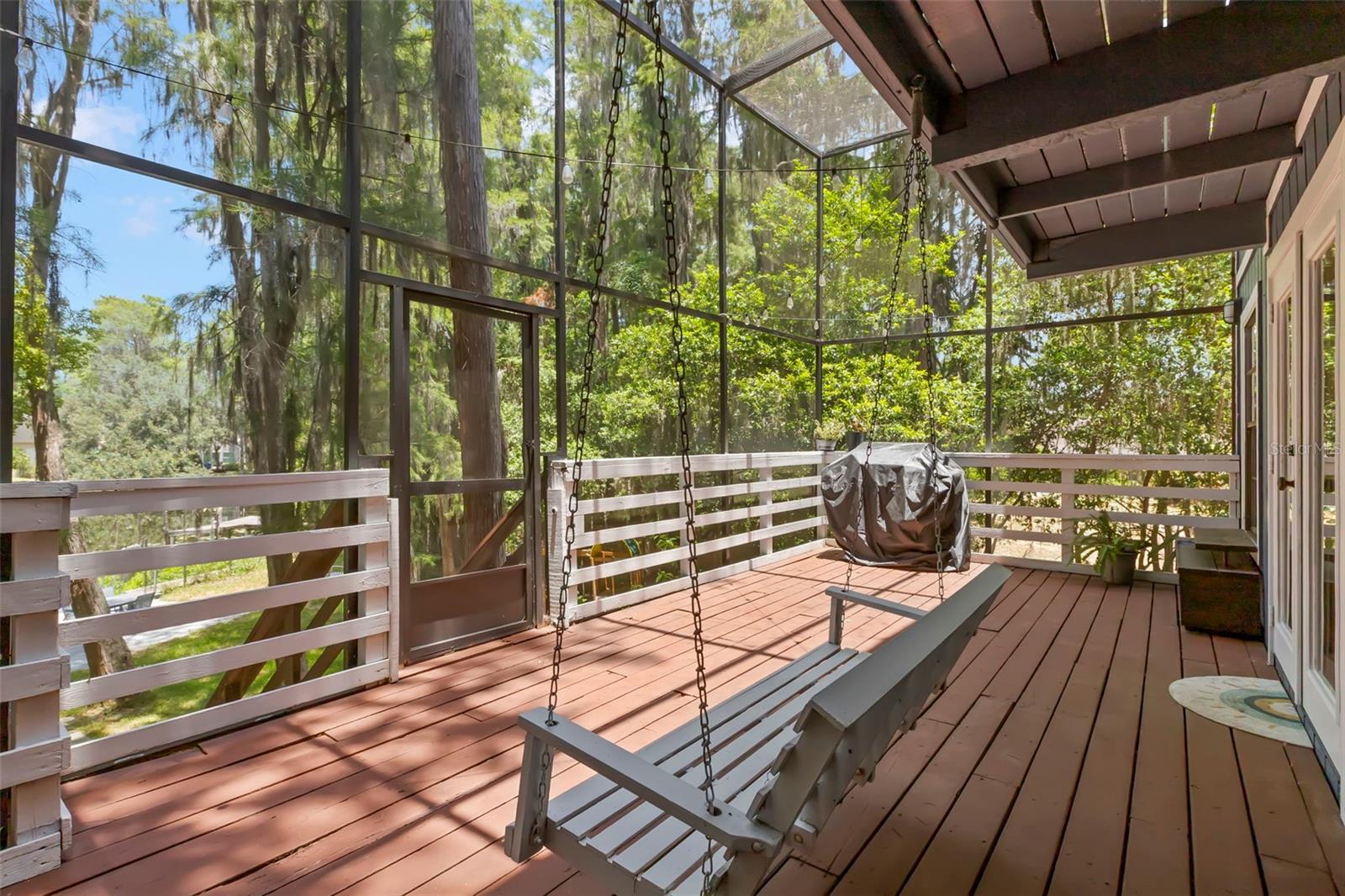Second floor screen enclosed porch