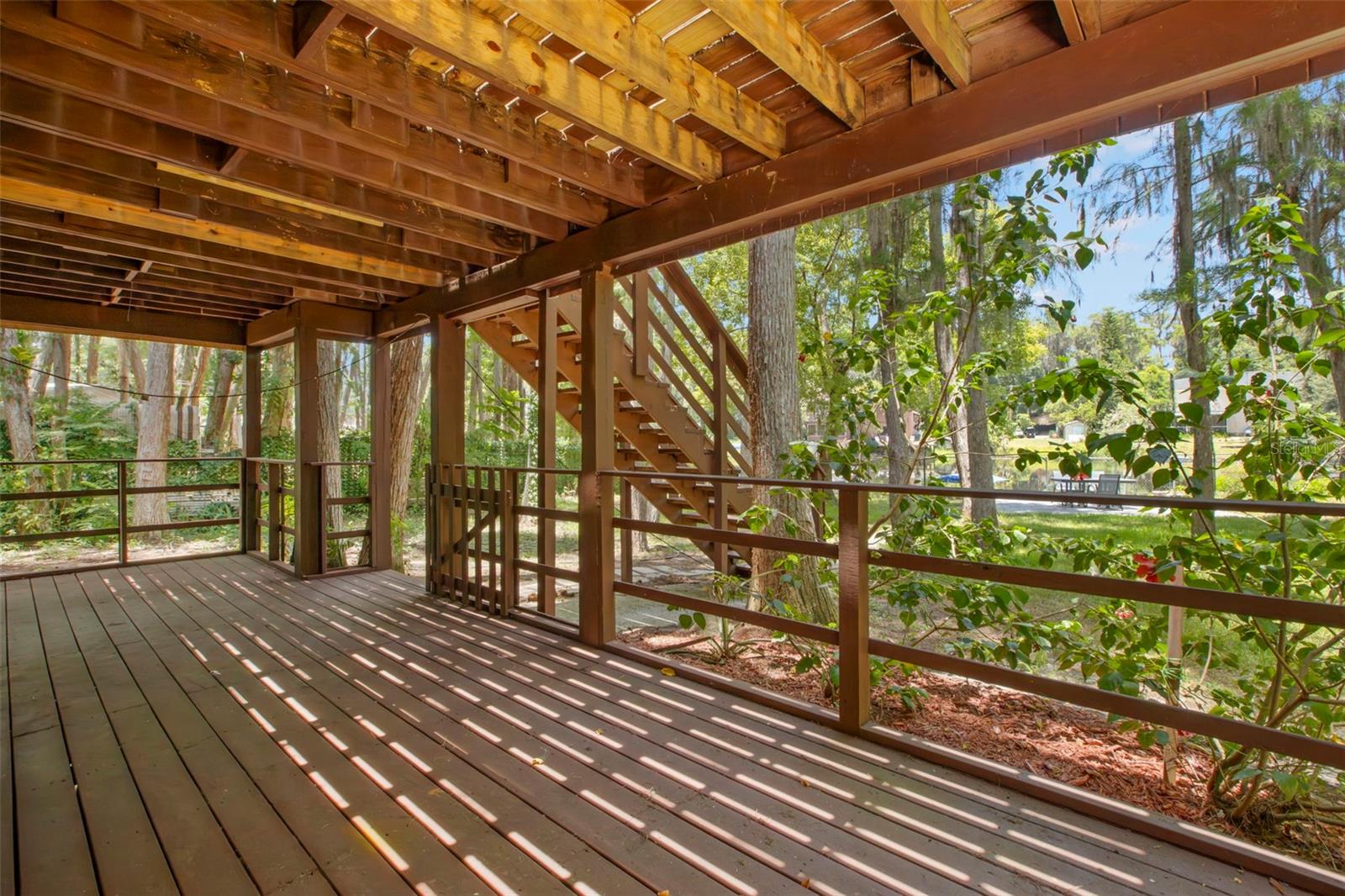 First floor deck