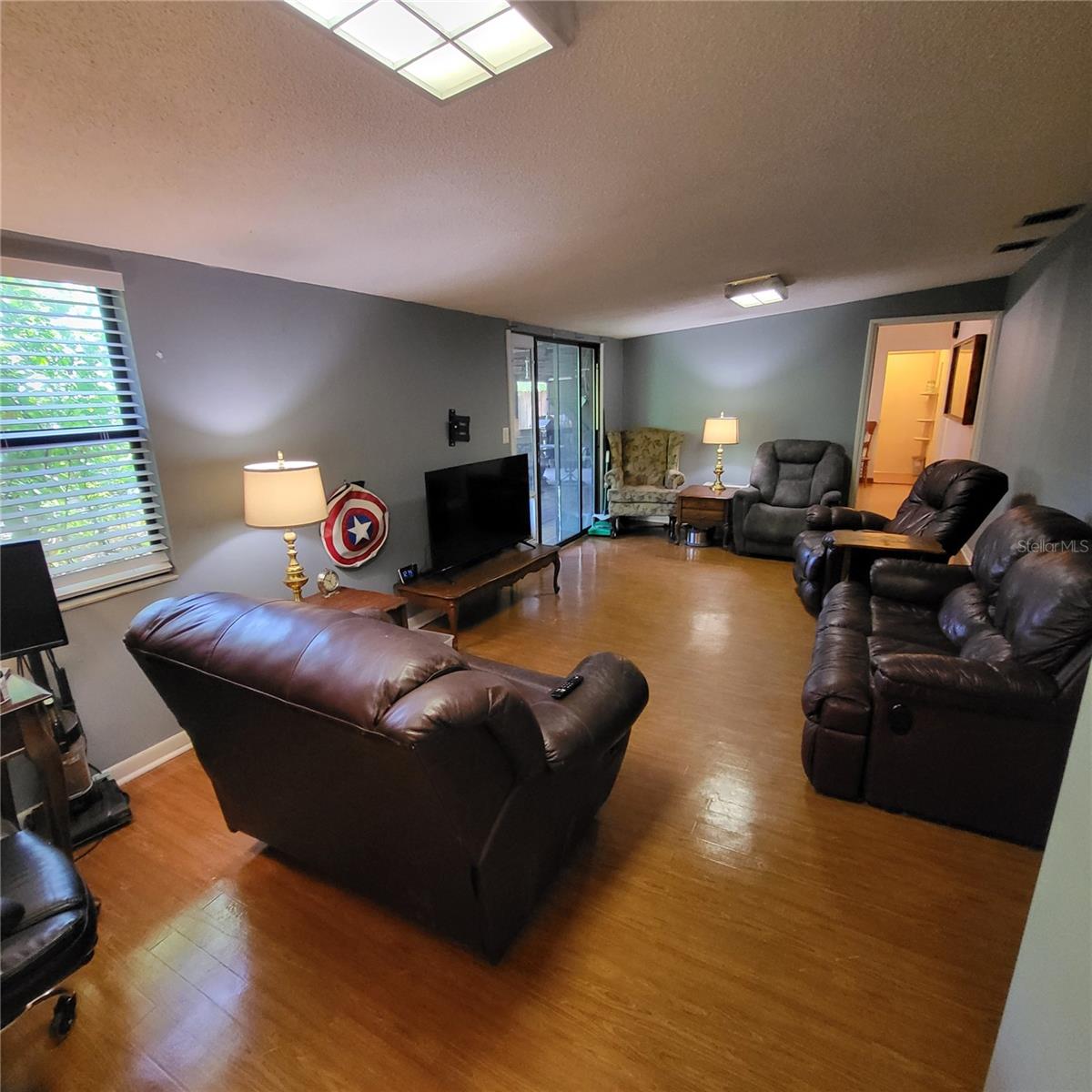 Located at the back of the house and offering a small closet, the Family/Bonus Room was once used as a Primary Bedroom.