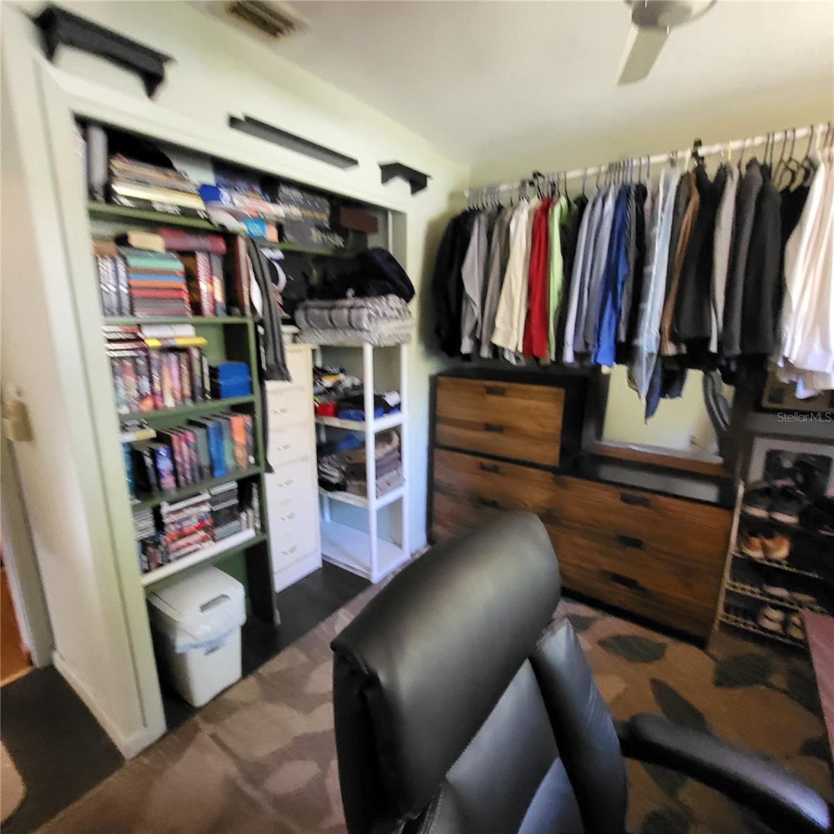 Bedroom one has a large closet