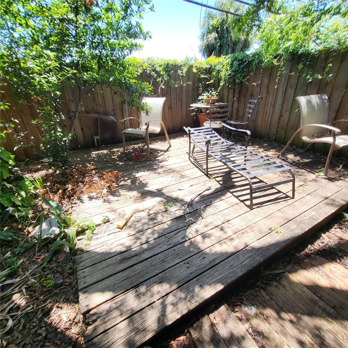 Sun deck for those who can tolerate the heat!  A great outdoor spot for cool evenings in the spring & fall