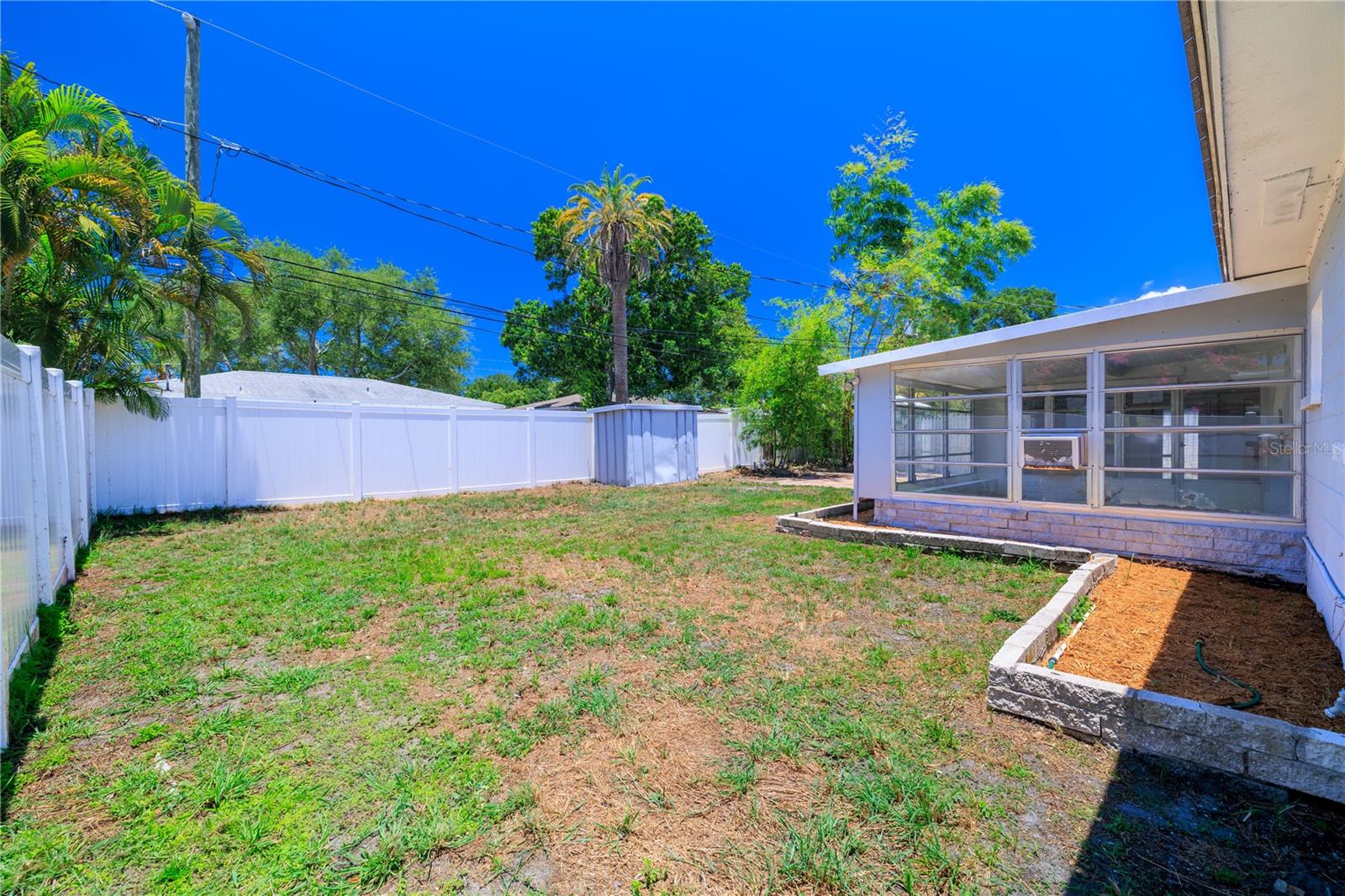 Large backyard
