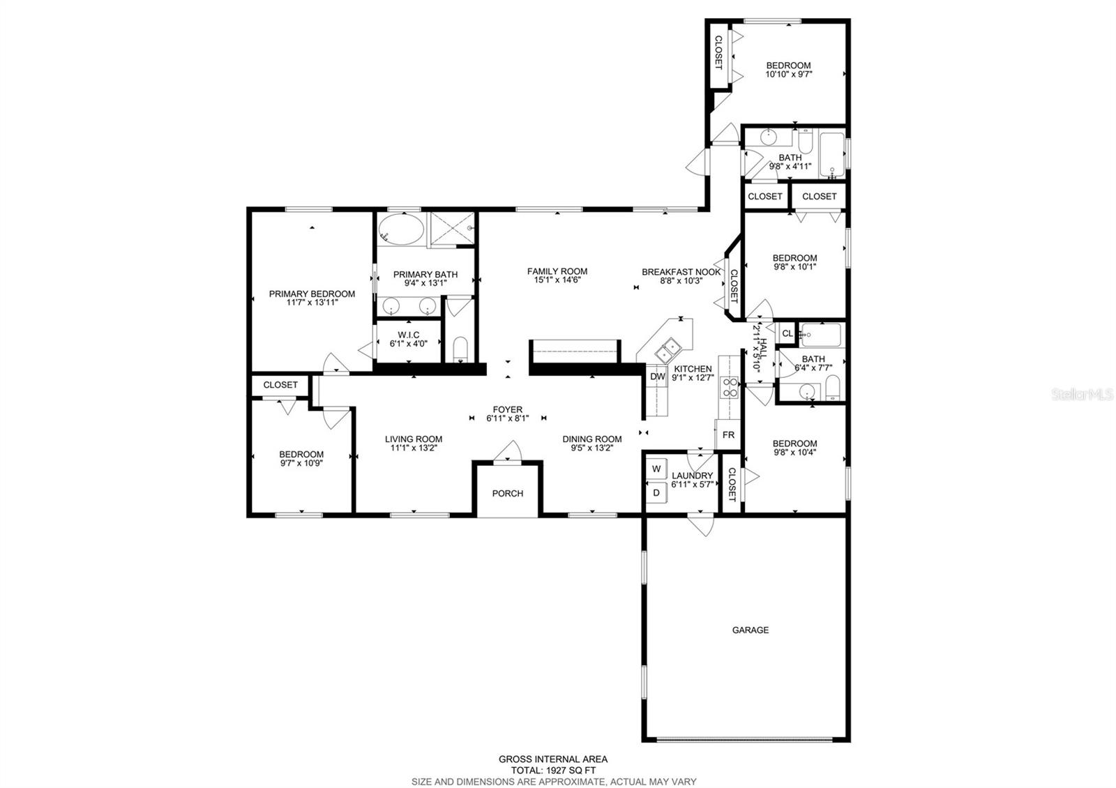 5 Bedroom 3 full baths