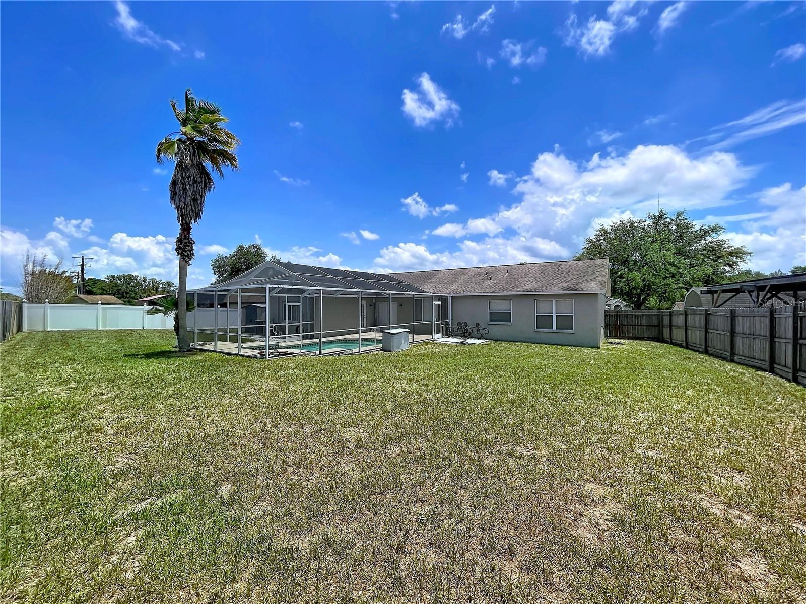 Large Fenced Backyard