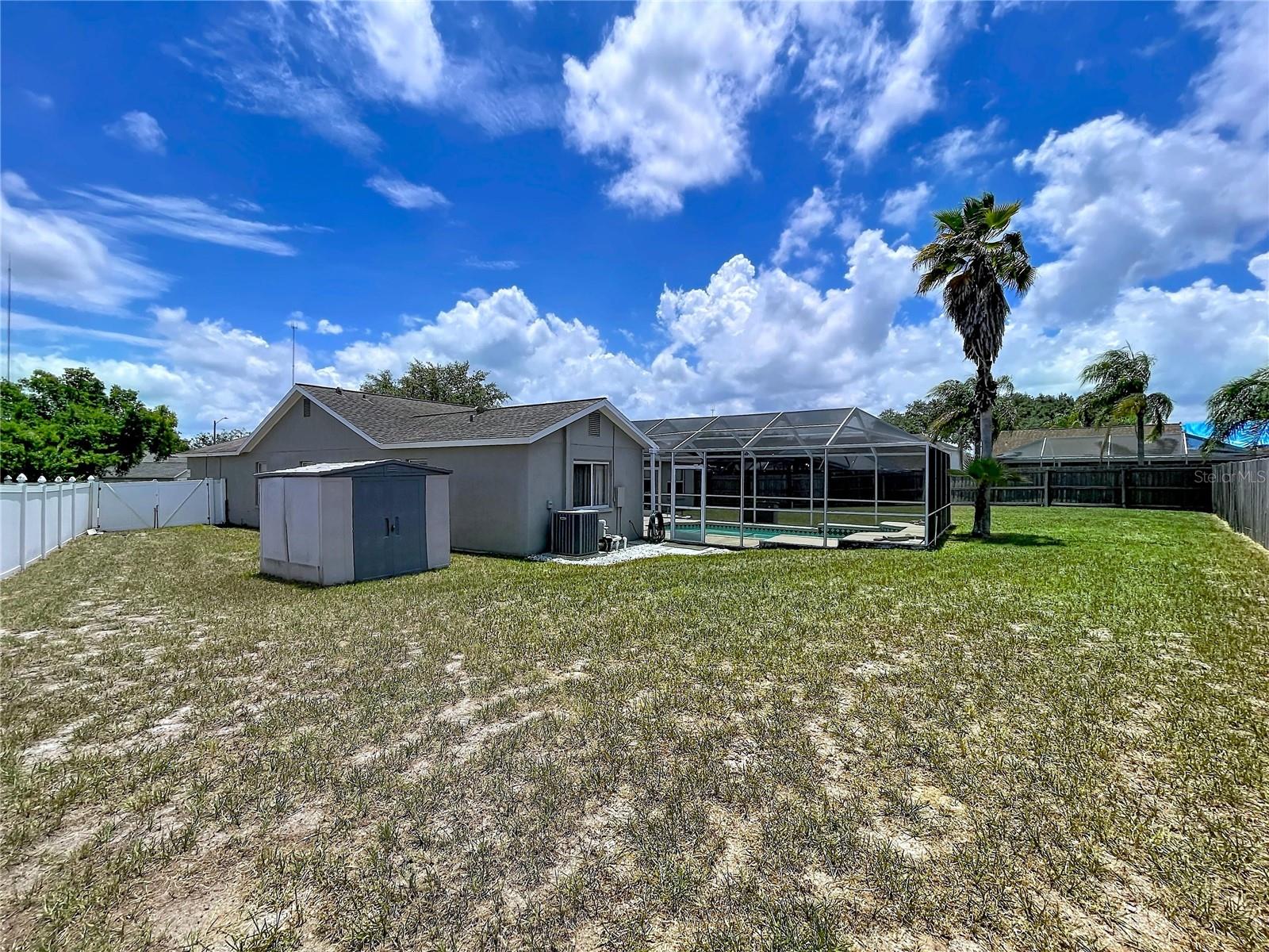 Large Fenced Backyard