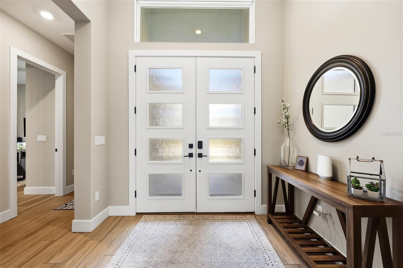 Grand Entrance with Double Rainglass-Paned Doors