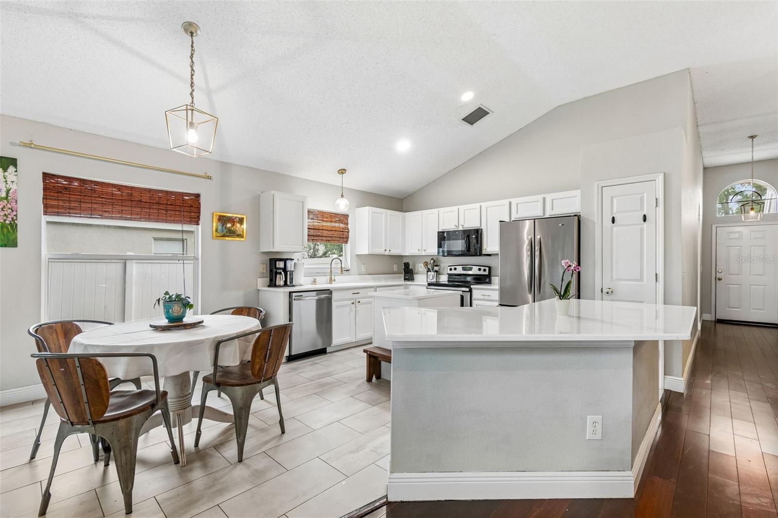 Kitchen with eat in area