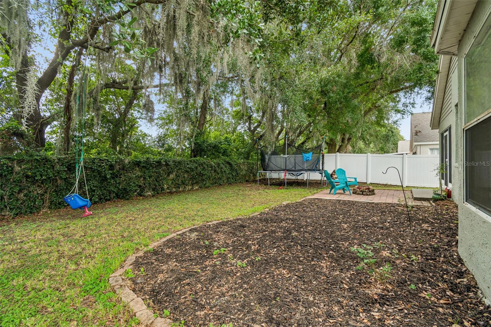 Large back yard