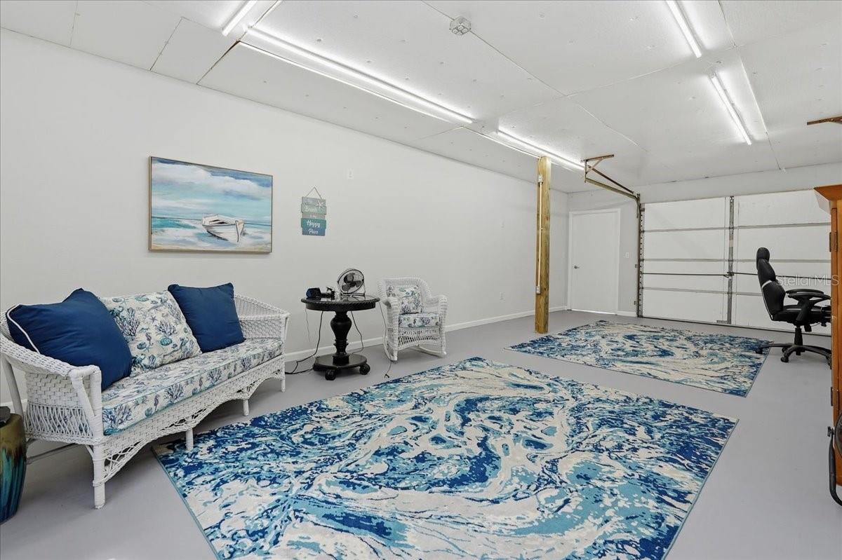 Interior garage door to roll your projects in