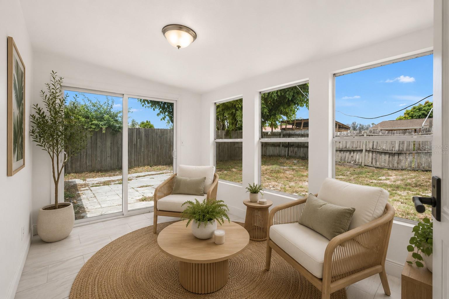 Virtually Staged - Florida Room
