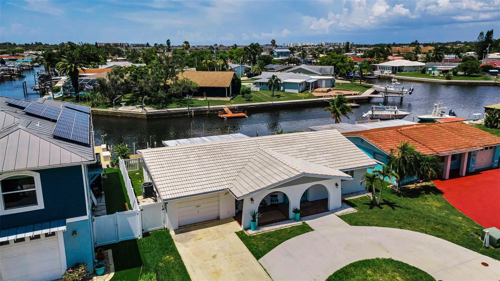 aerial front view