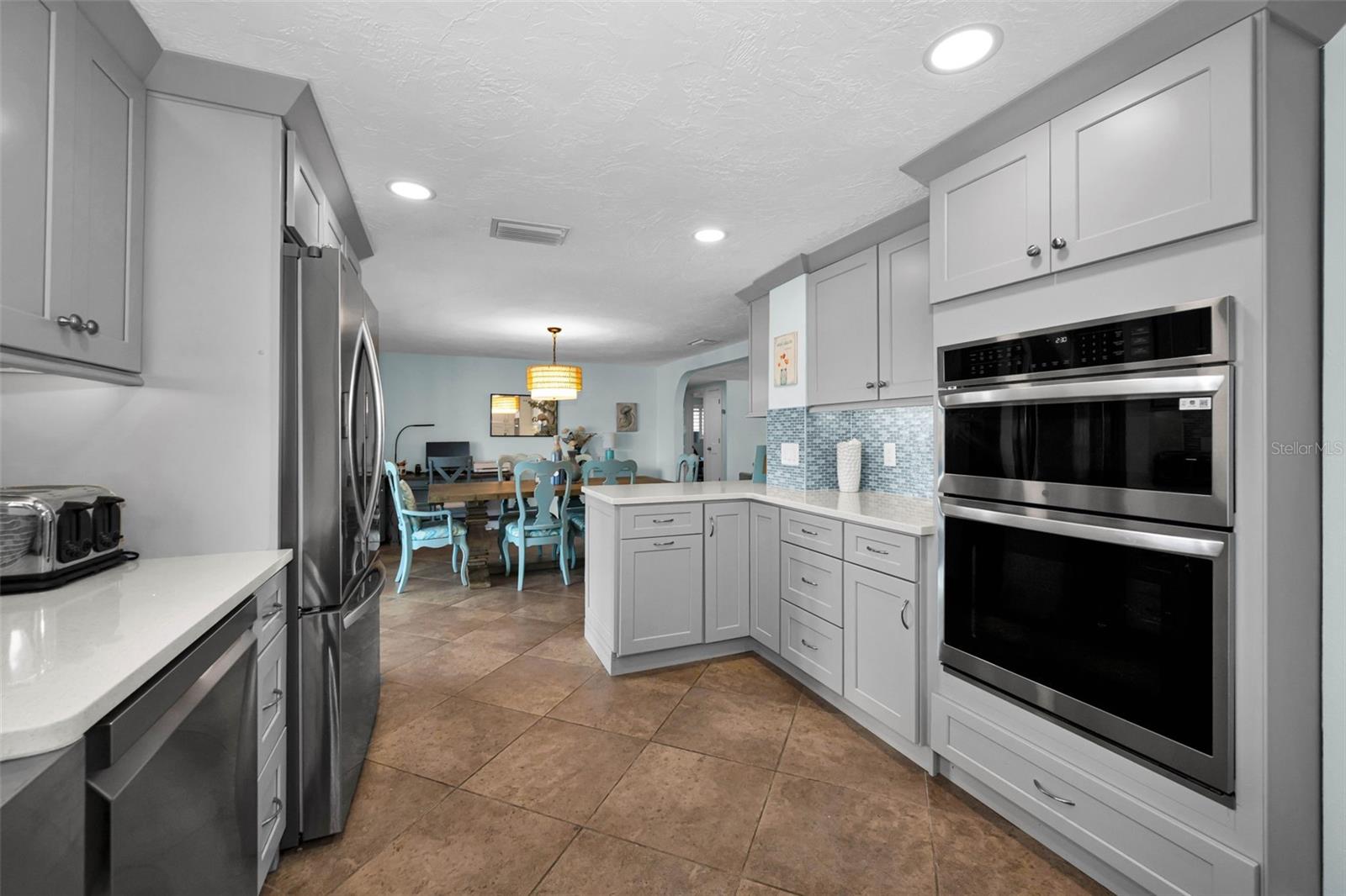 kitchen built in oven, range top stainless steel appliances