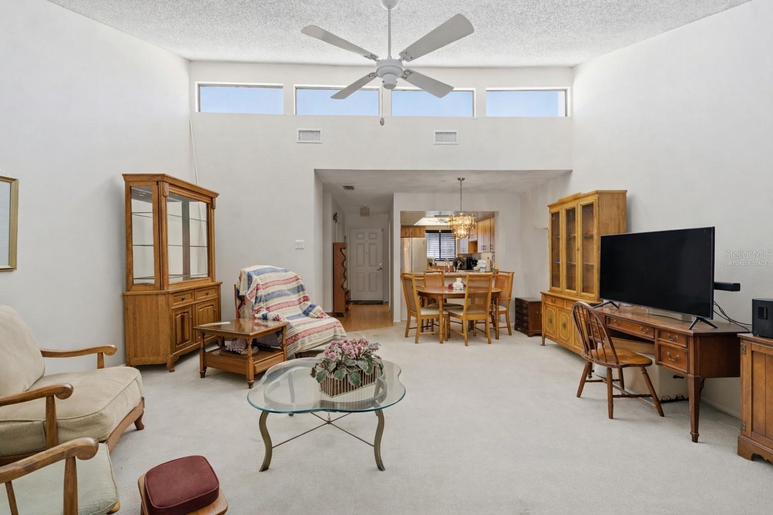 Virtually staged- boxes digitally removed