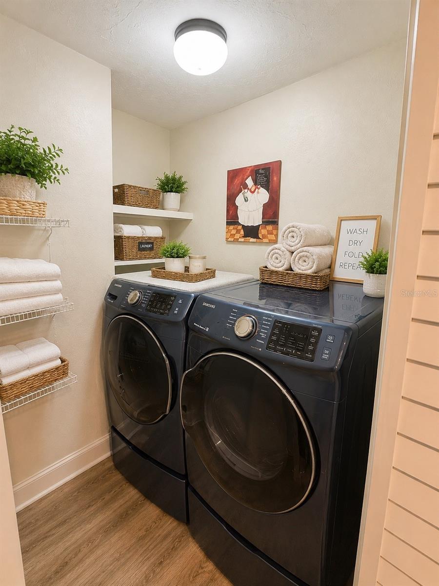 Laundry room off kitchen