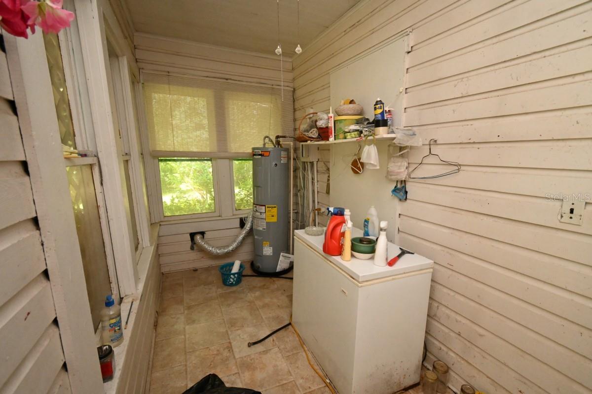 LAUNDRY ROOM REAR OF HOME