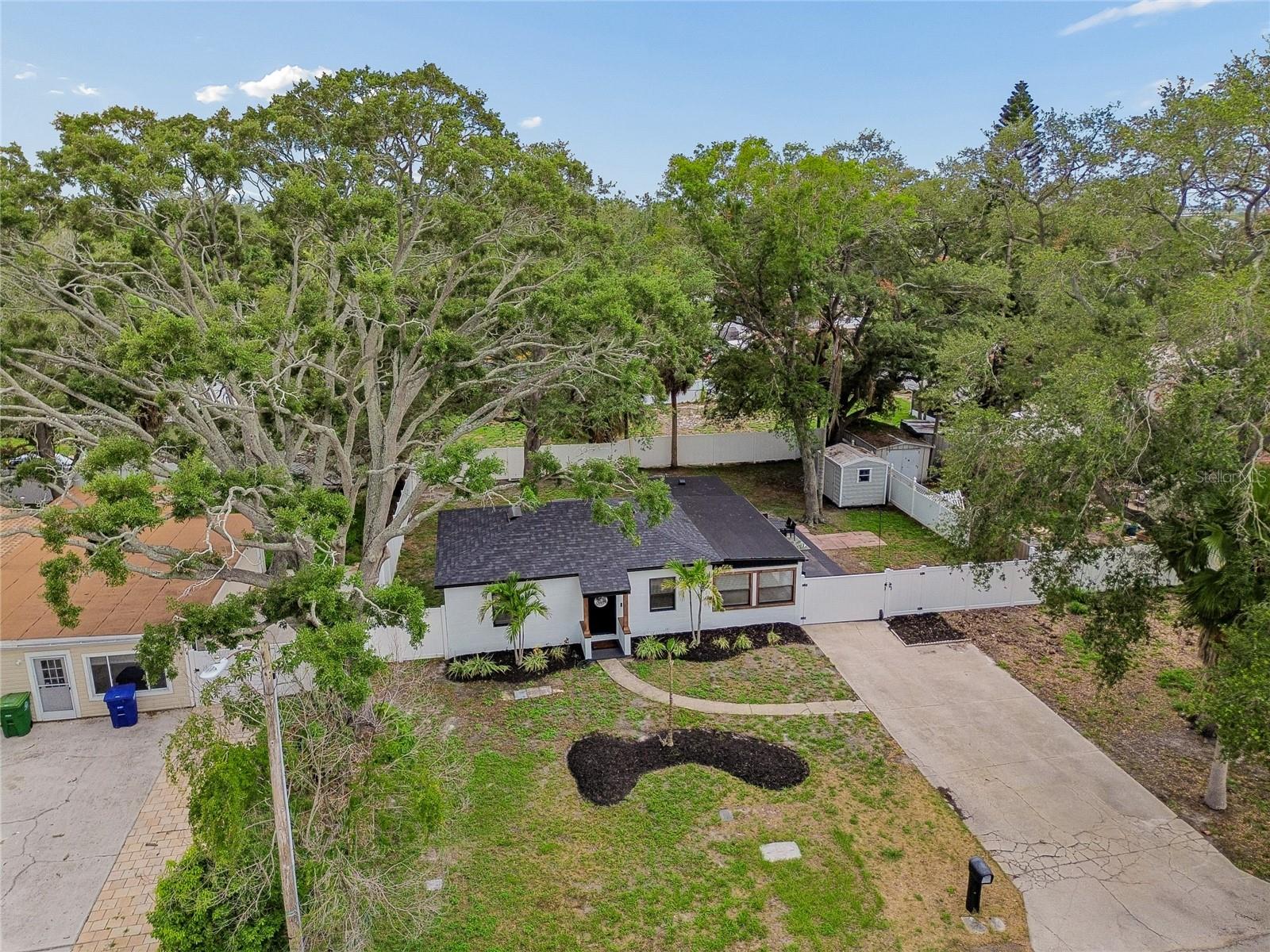 Double wide driveway