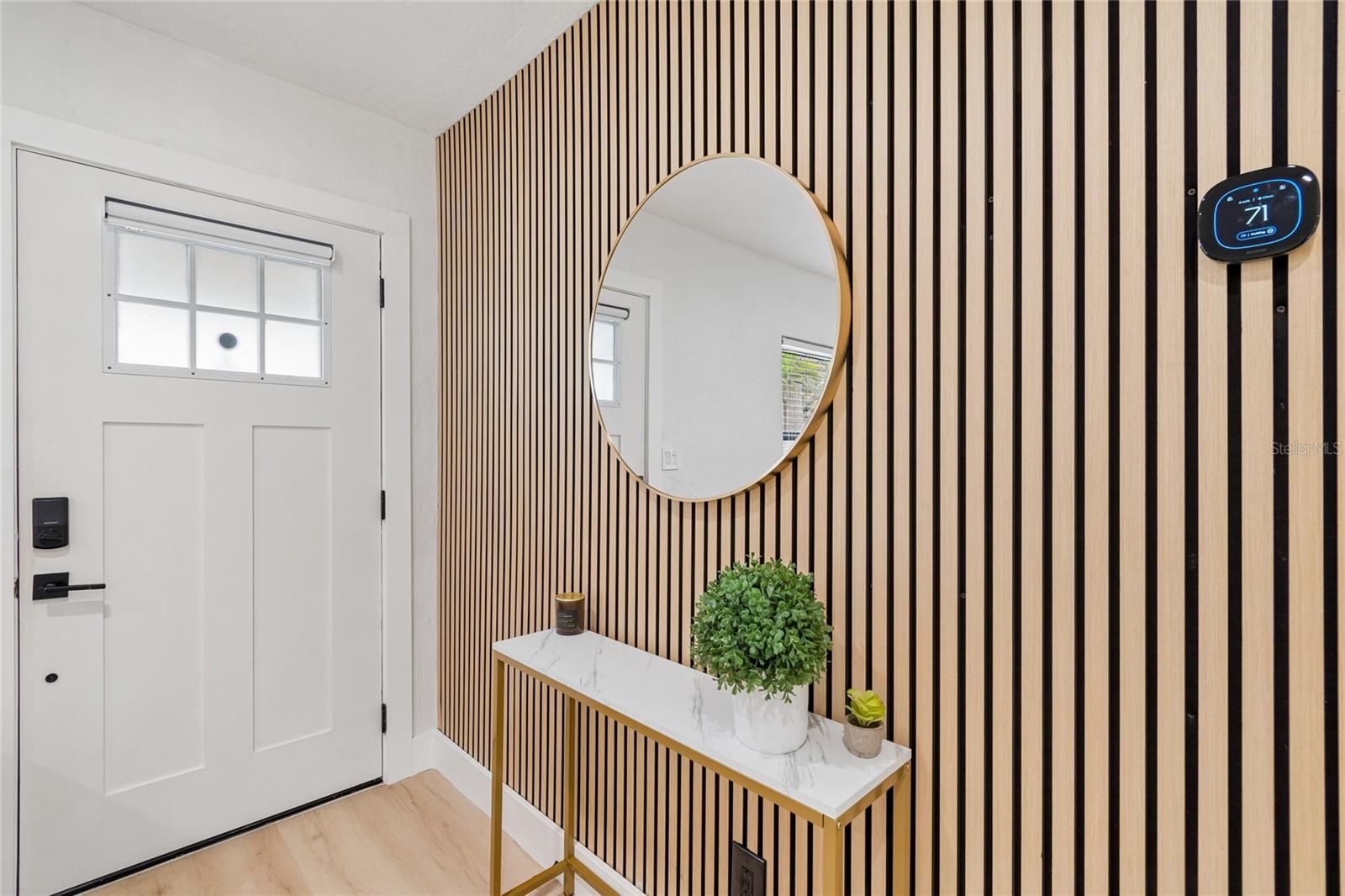 Foyer feature wall