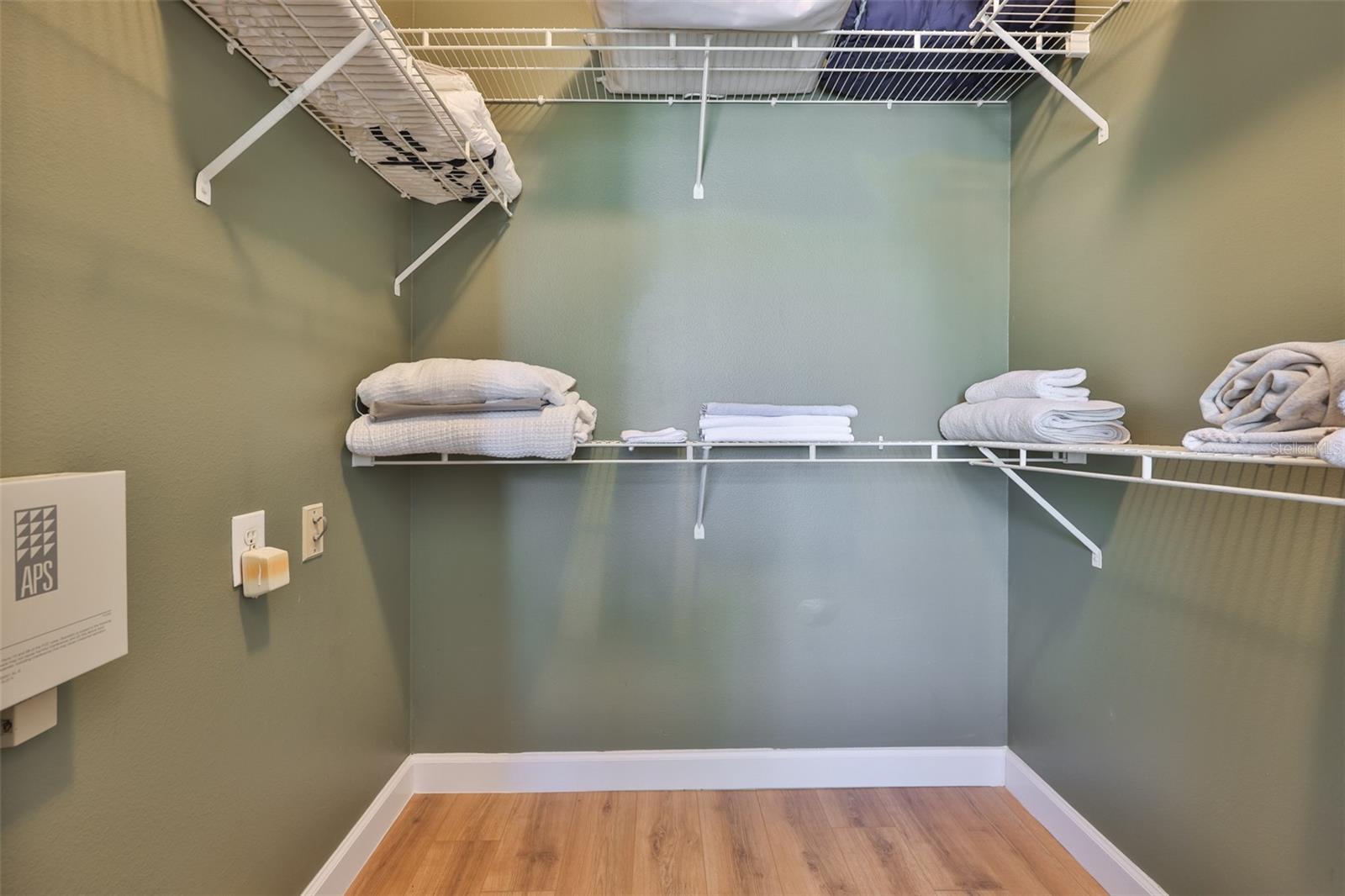 Primary walk-in closet