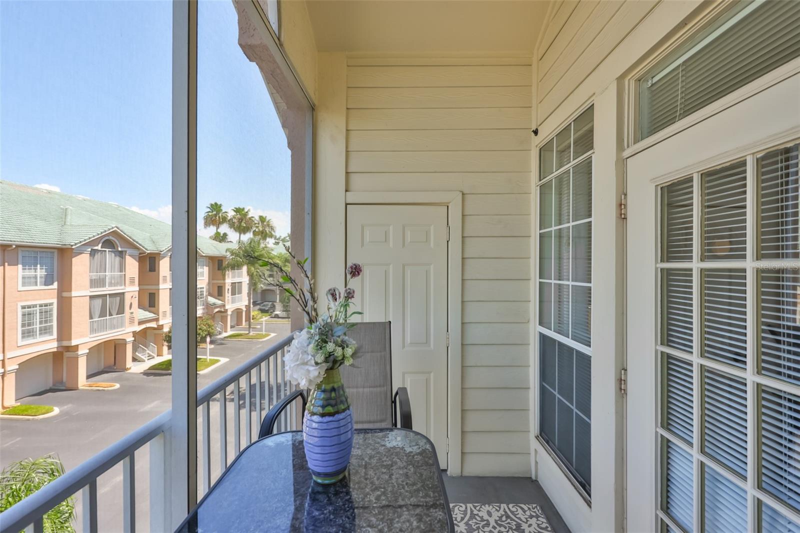 Large laundry room just off kitchen with plenty of extra room for storage.