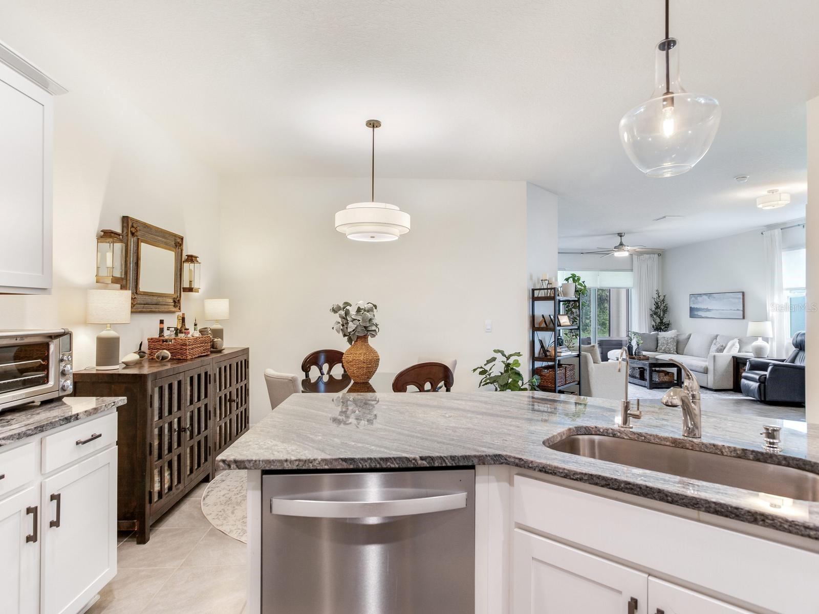 Kitchen dining and great room
