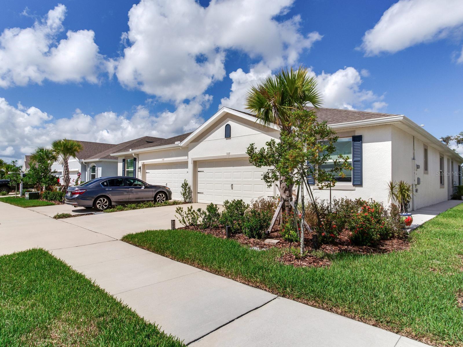 Driveway and 2 car garage!
