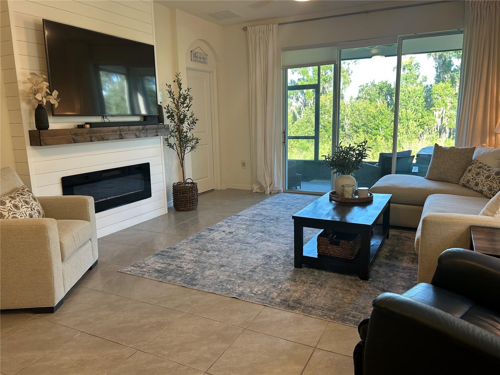 Living Room with a conservation view