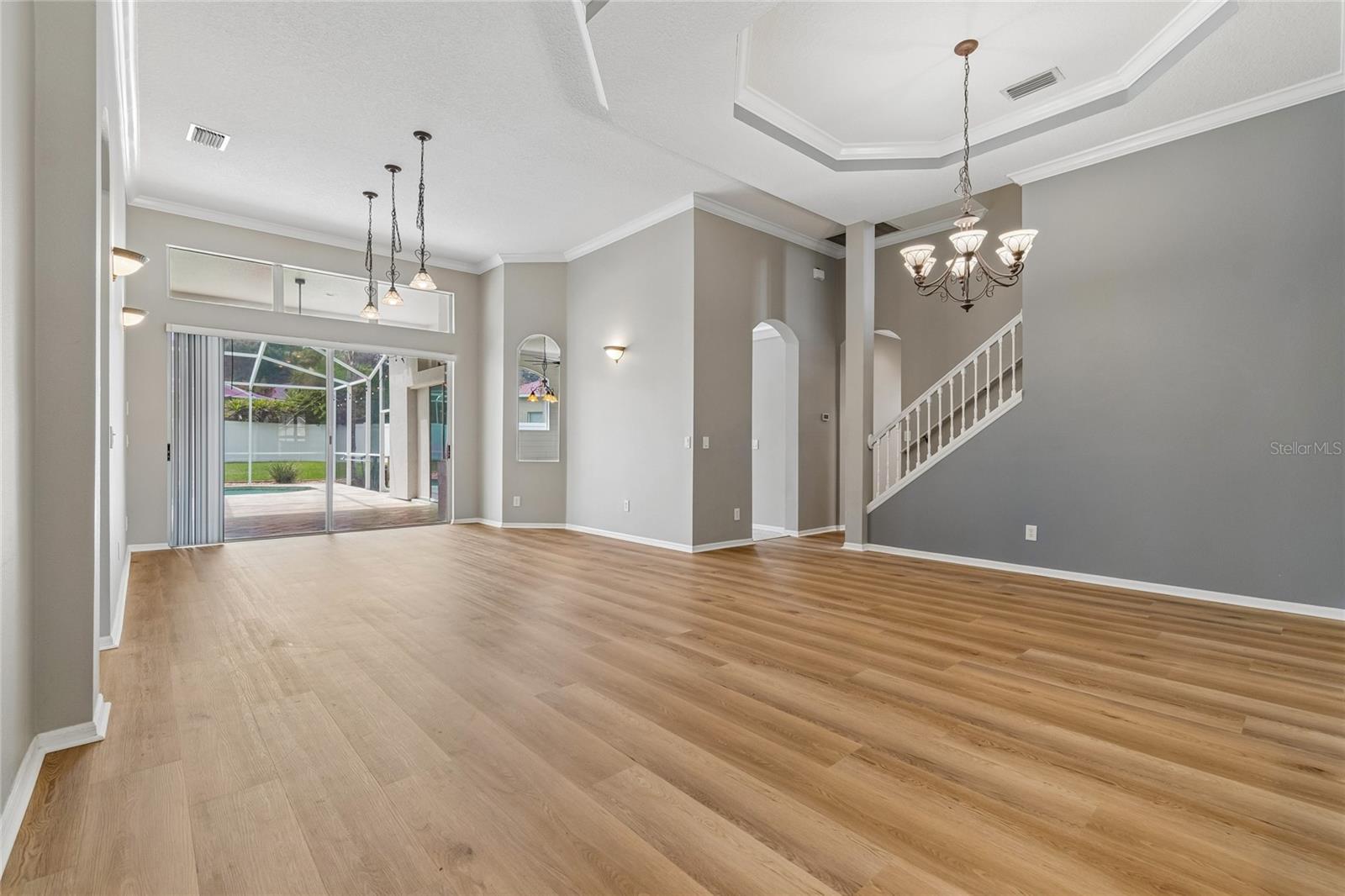 Living room & dining room