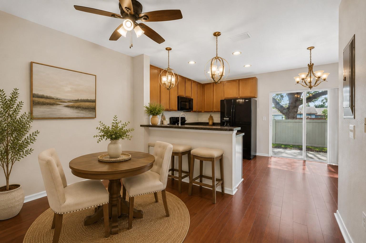 Dining/Kitchen Staged