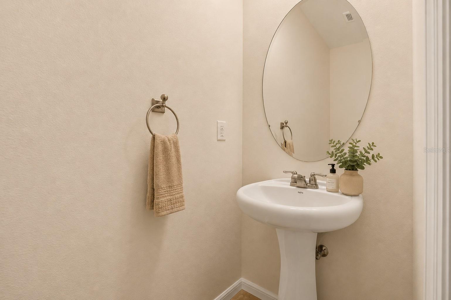 Half Bath Downstairs Staged