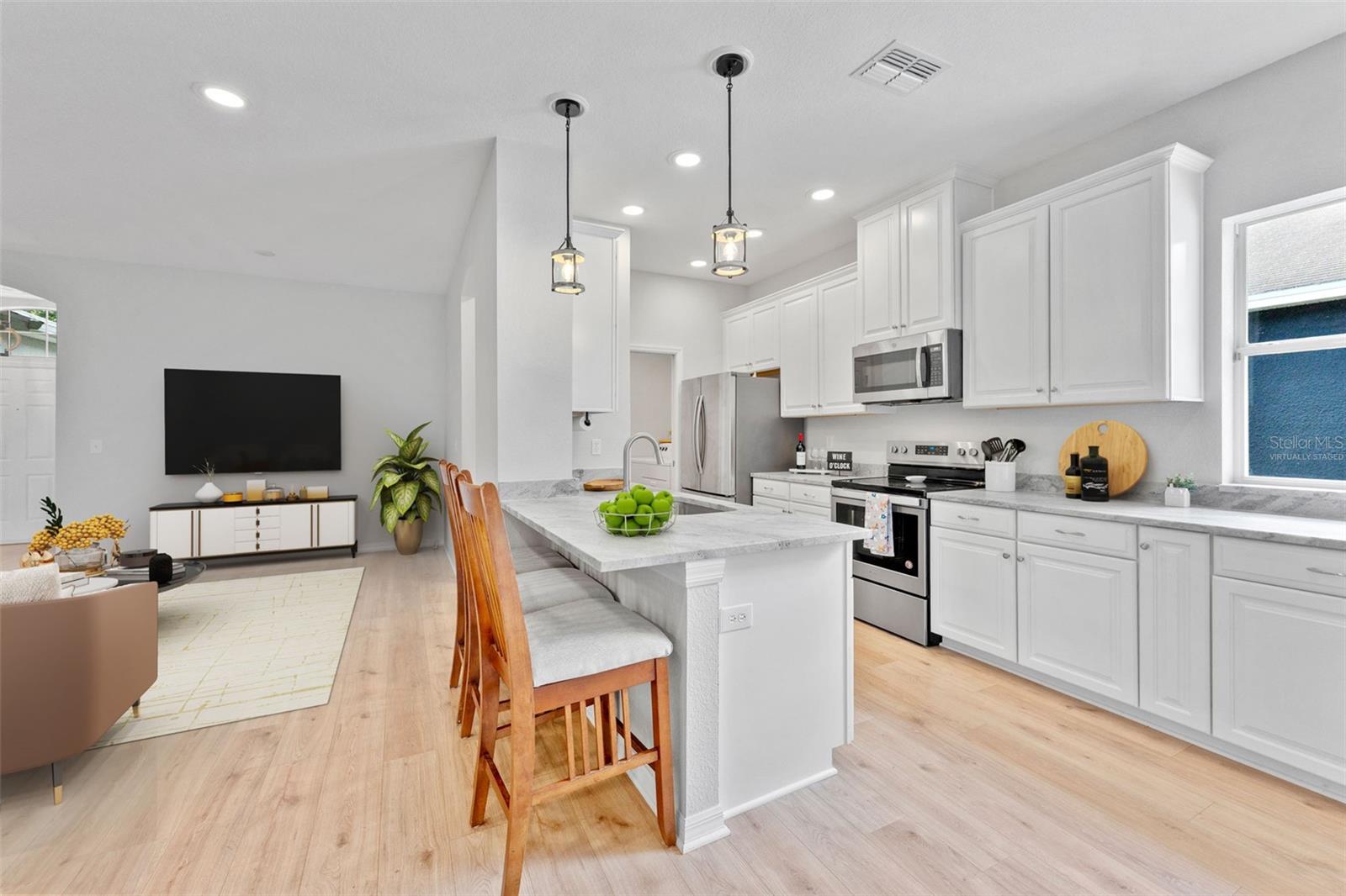 Kitchen - virtually staged