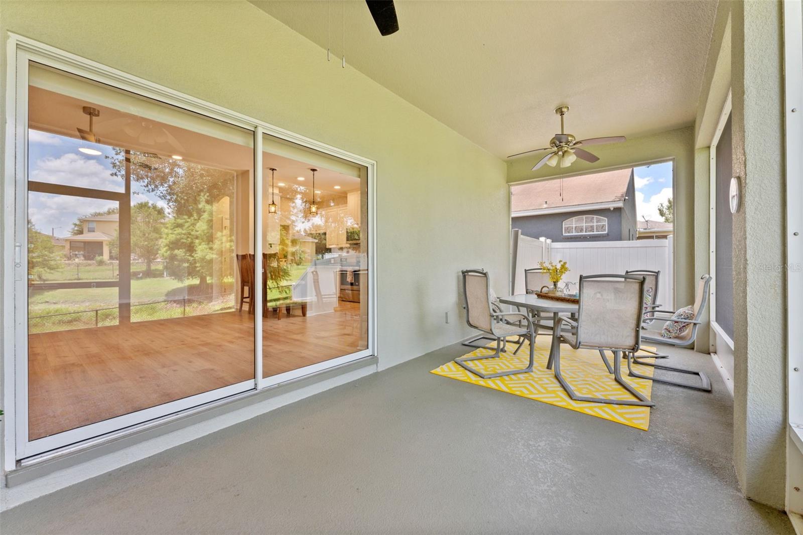 Screened patio