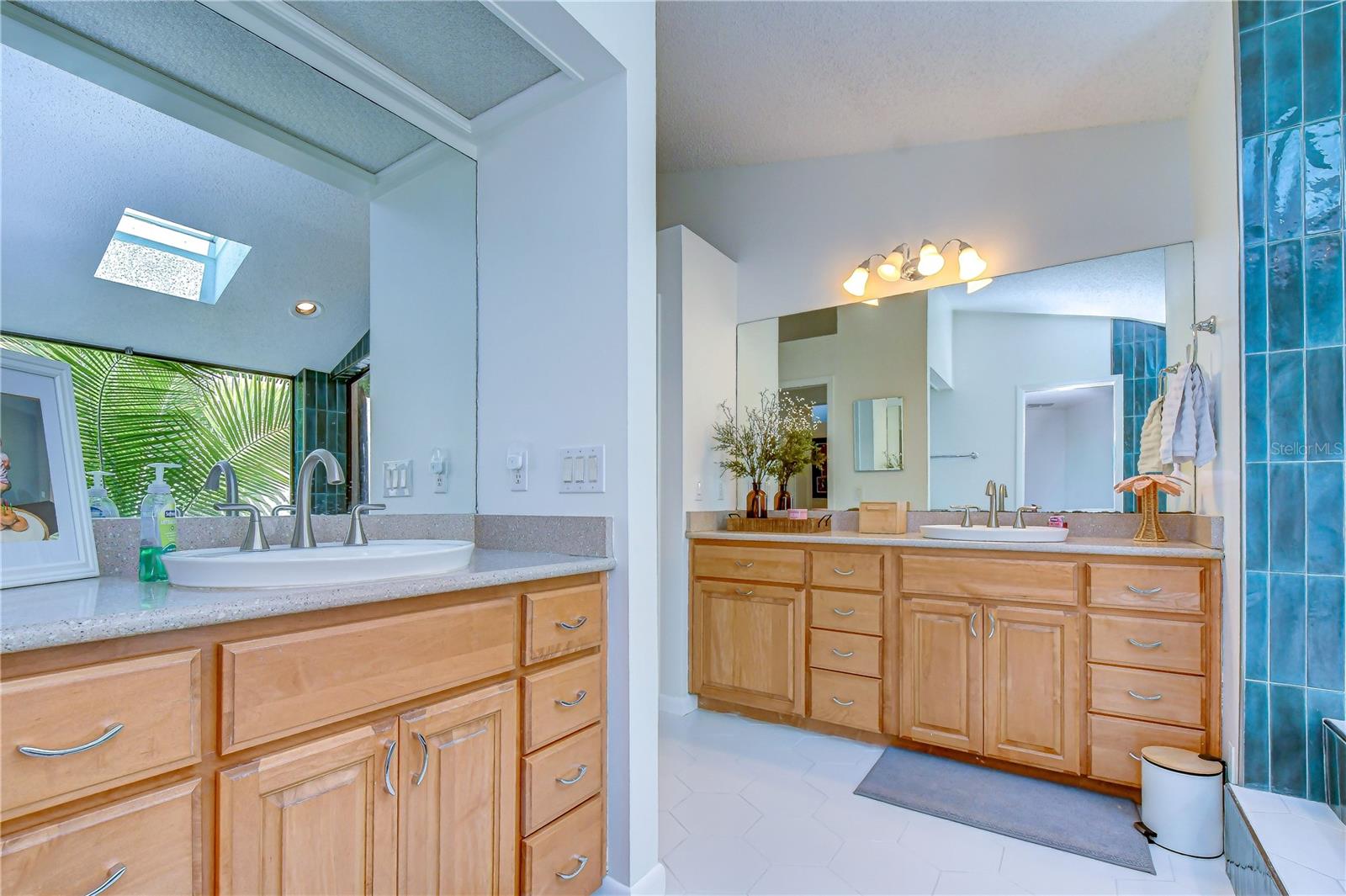 Spacious double vanity providing everyday convenience.