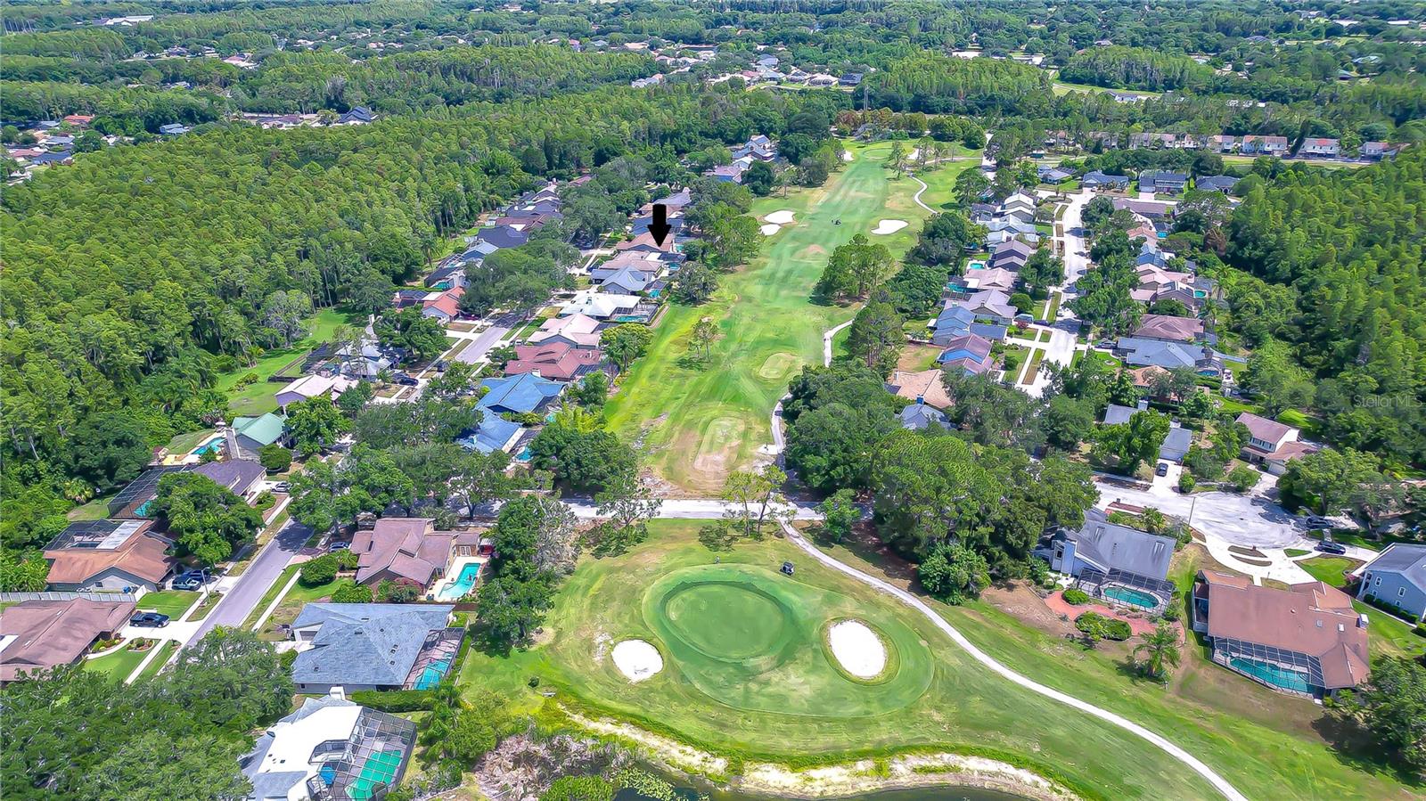 Situated on the 4th green of Northdale Golf & Tennis Club.